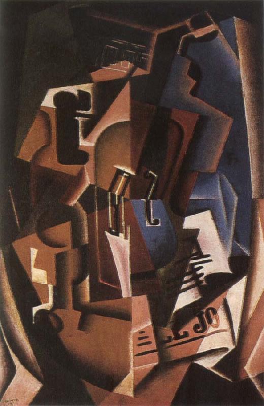 Juan Gris Still life fiddle and newspaper